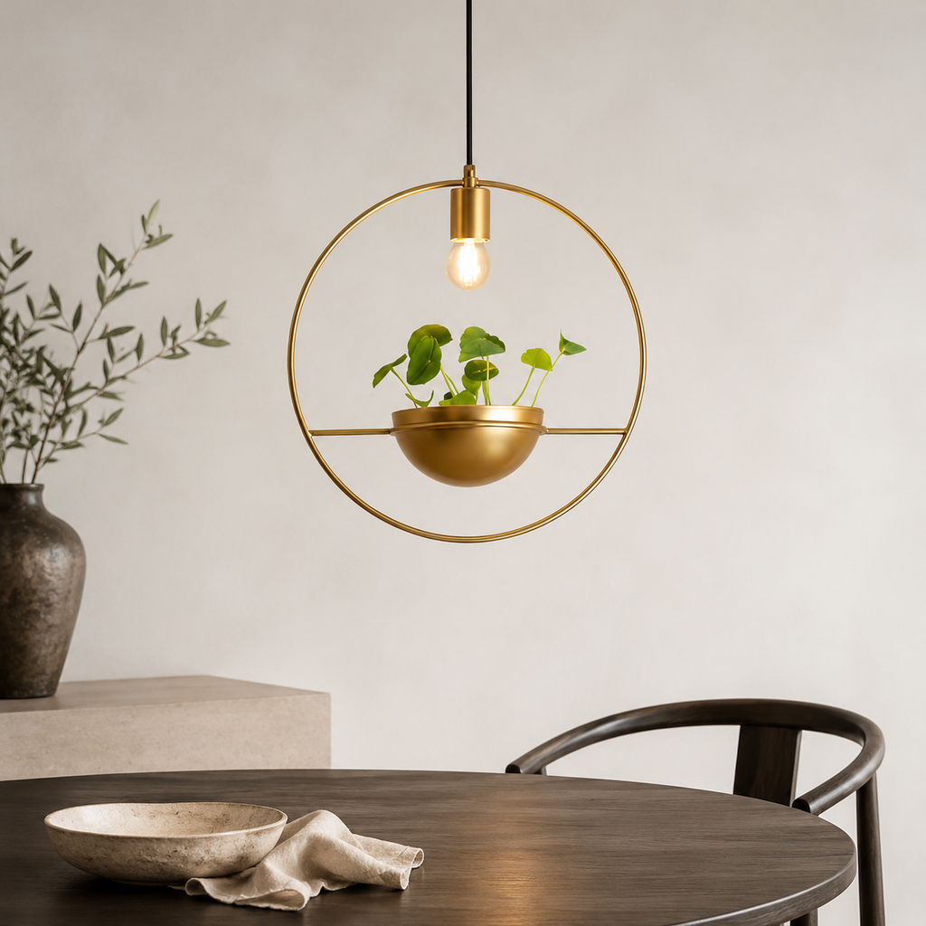Althea Moderne Scandinavische hanglamp met plantenbak