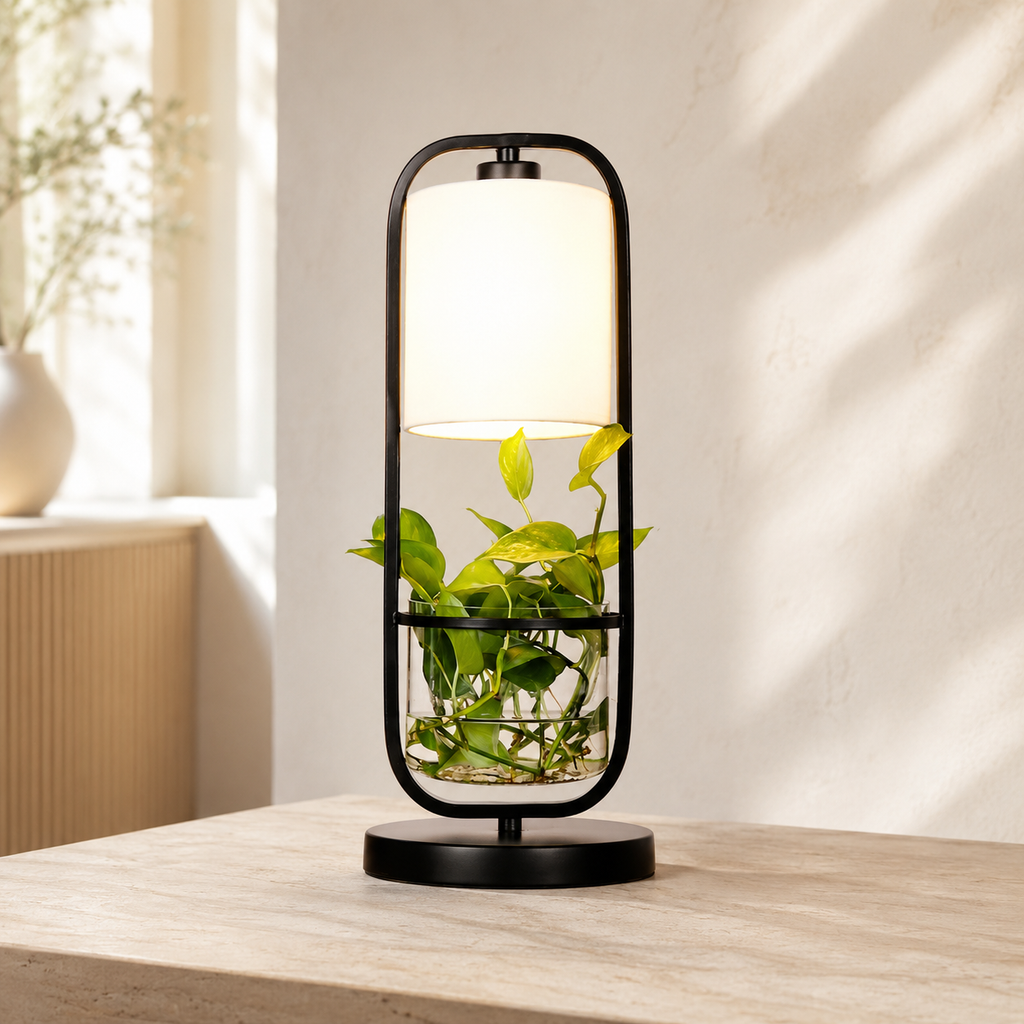 Augustus LED-bureaulamp met plantenbak