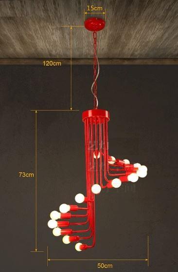 Ava – Moderne Scandinavische spiraalkroonluchter – detailfoto 12
