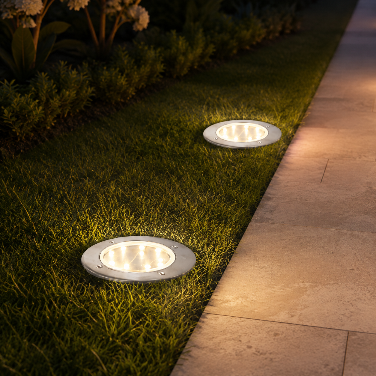 Callan Op zonne-energie werkende LED grondspot voor de tuin