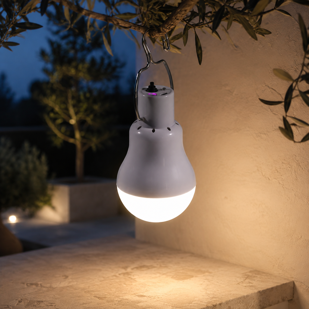 Draagbare LED-buitenlamp op zonne-energie