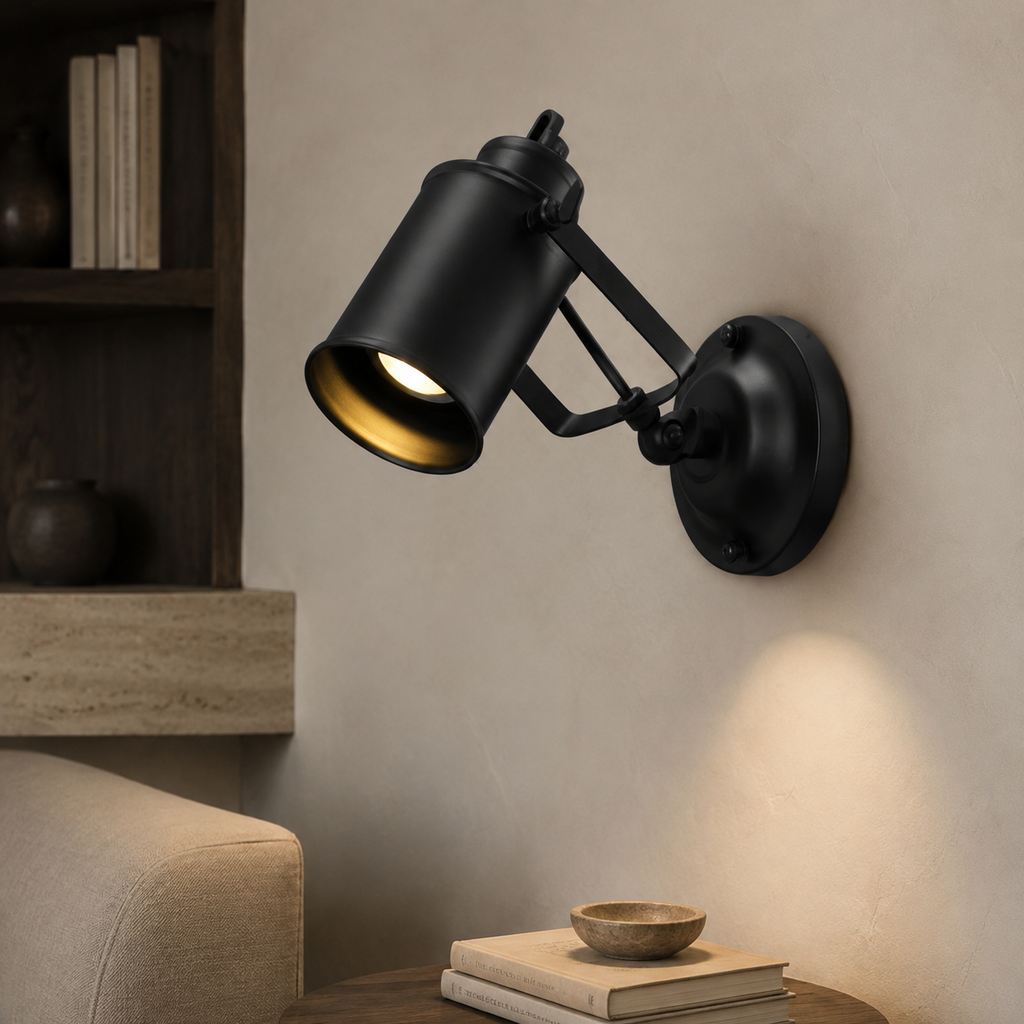 Mont verstelbare industriële wandlamp