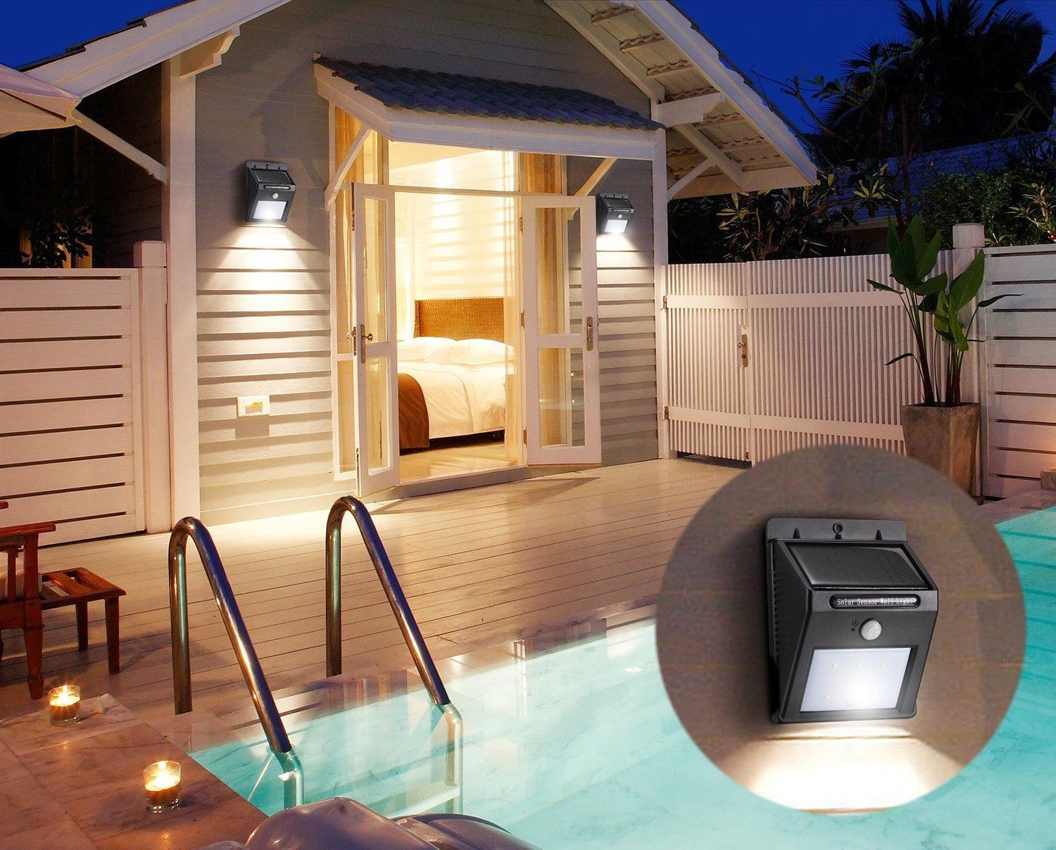 Sol Bewegingssensor Buitenlamp op Zonne-energie