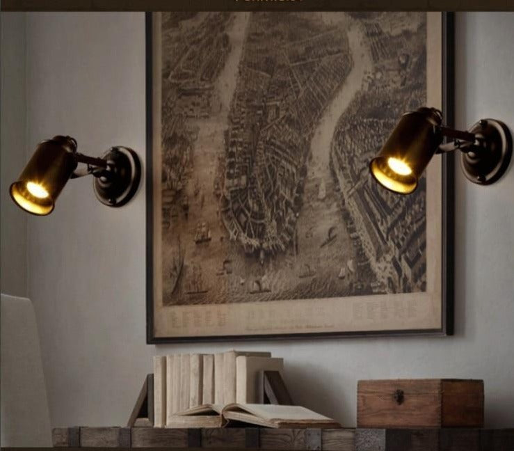 Mont verstelbare industriële wandlamp