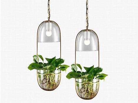 Lileas hanglamp met plantenhouder