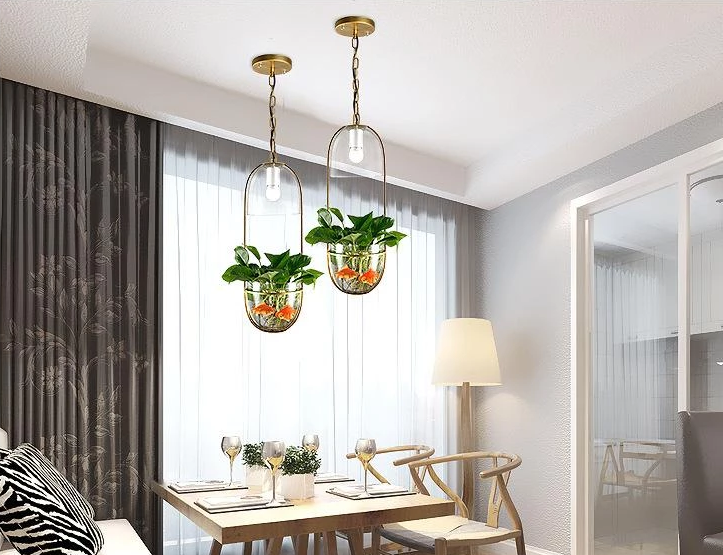 Lileas hanglamp met plantenhouder