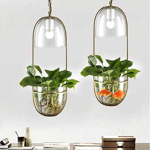 Lileas hanglamp met plantenhouder