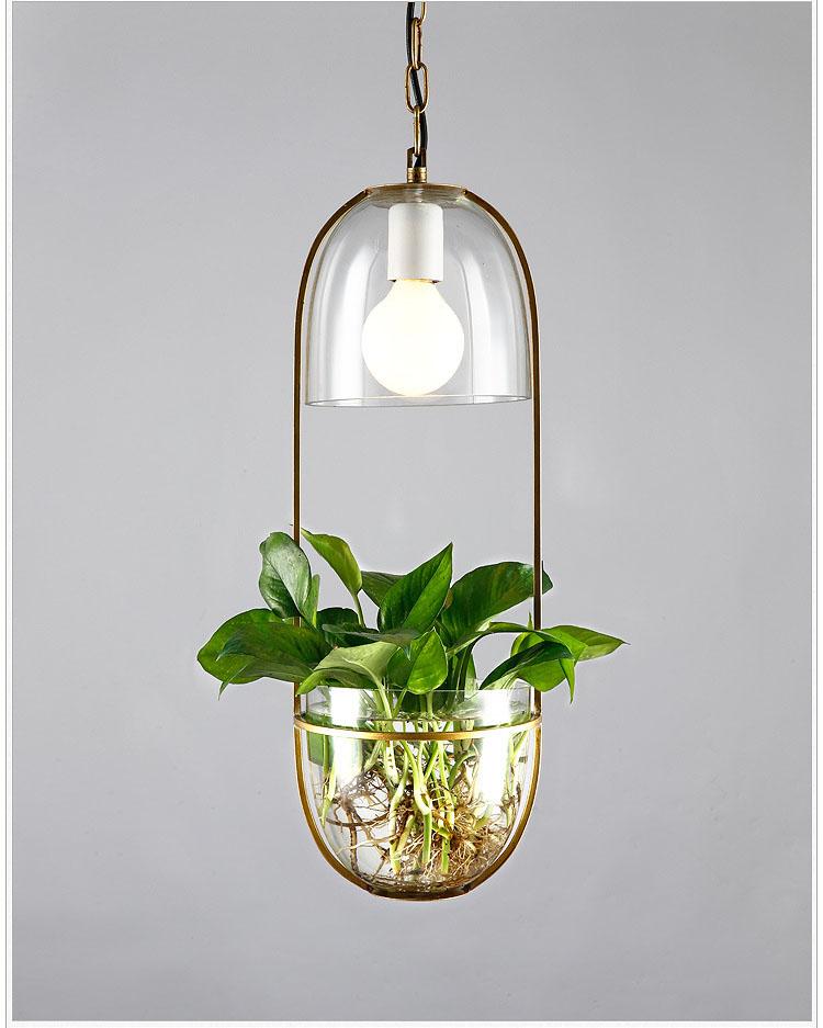Lileas hanglamp met plantenhouder