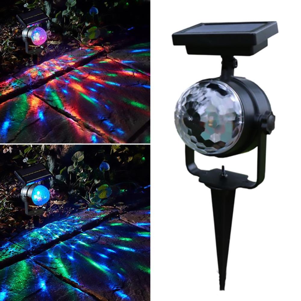 Oren LED-schijnwerper voor de tuin op zonne-energie