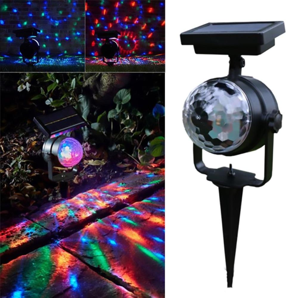 Oren LED-schijnwerper voor de tuin op zonne-energie