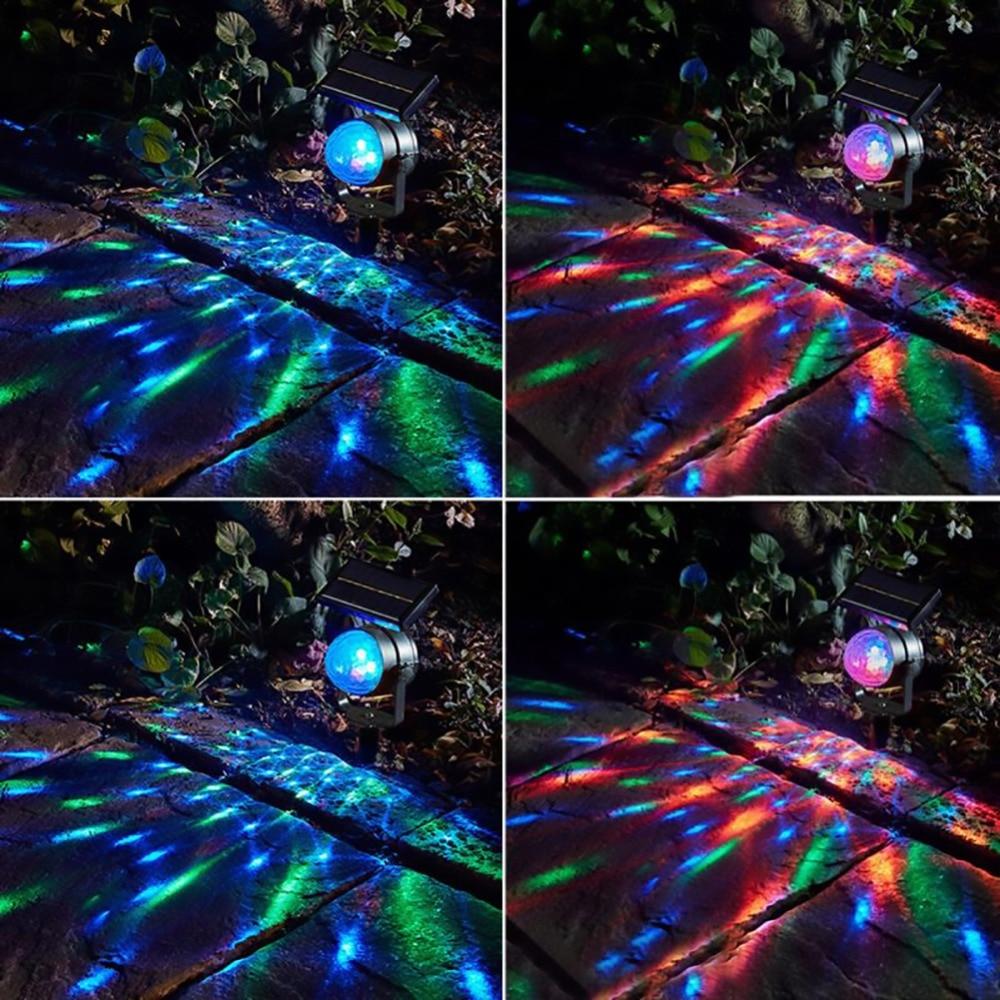 Oren LED-schijnwerper voor de tuin op zonne-energie
