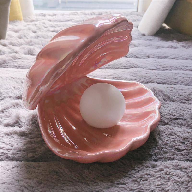Sirenita schelplamp met parel – productfoto 20