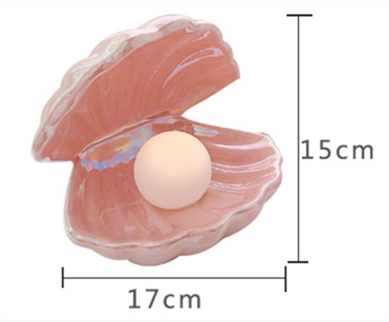 Sirenita schelplamp met parel