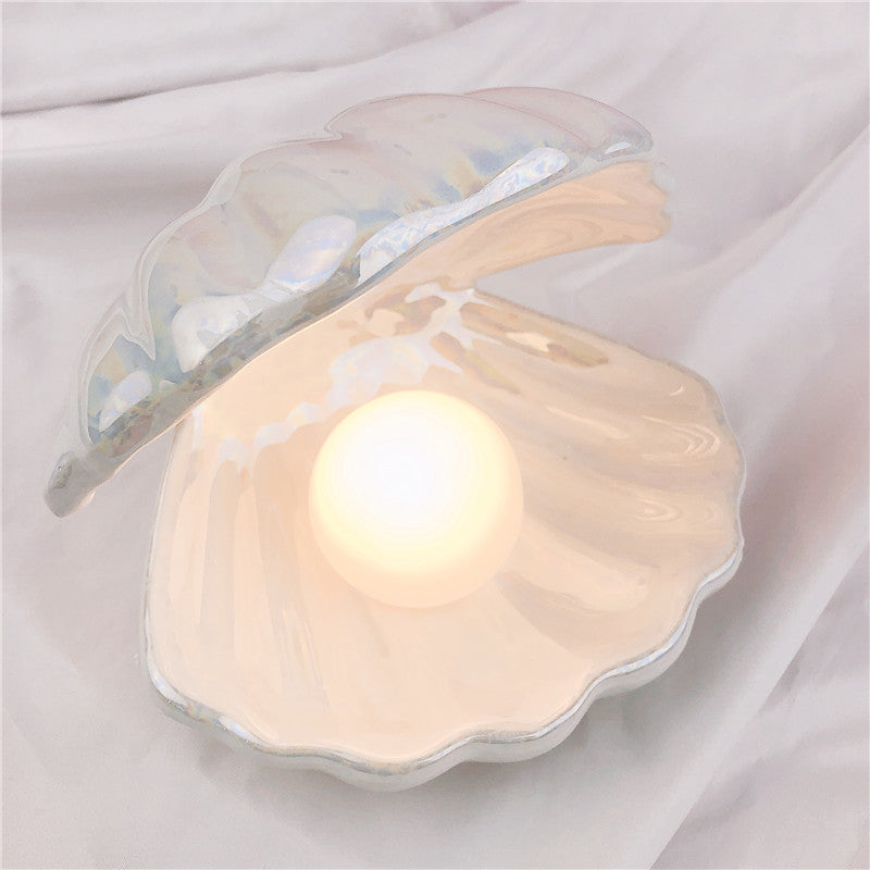 Sirenita schelplamp met parel – productfoto 15