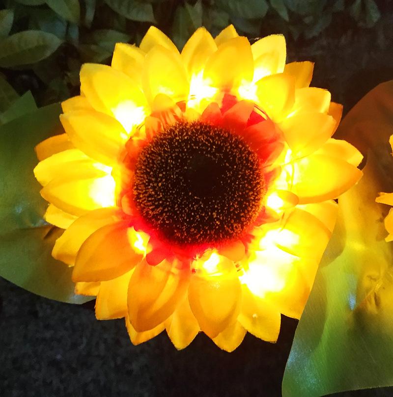 2 LED Zonnebloem Tuinlampen