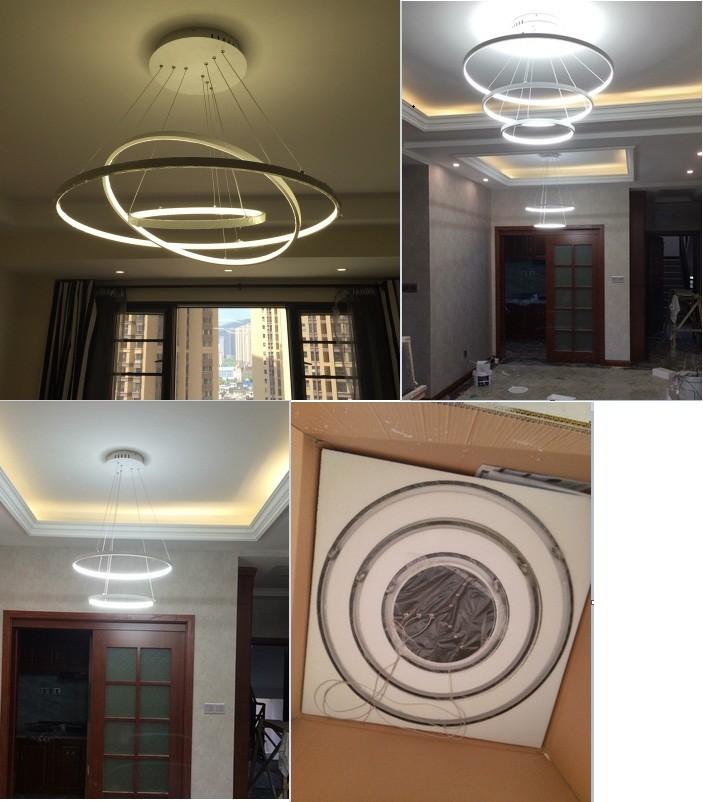 Moderne ronde ringkroonluchter – detailfoto 9