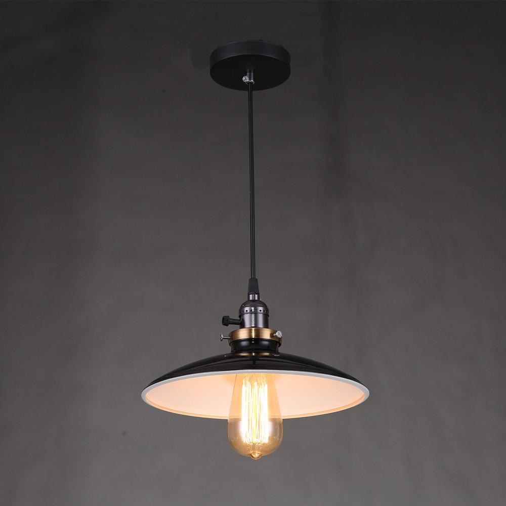 Zelus Vintage Retro Metalen Hanglamp met Kap