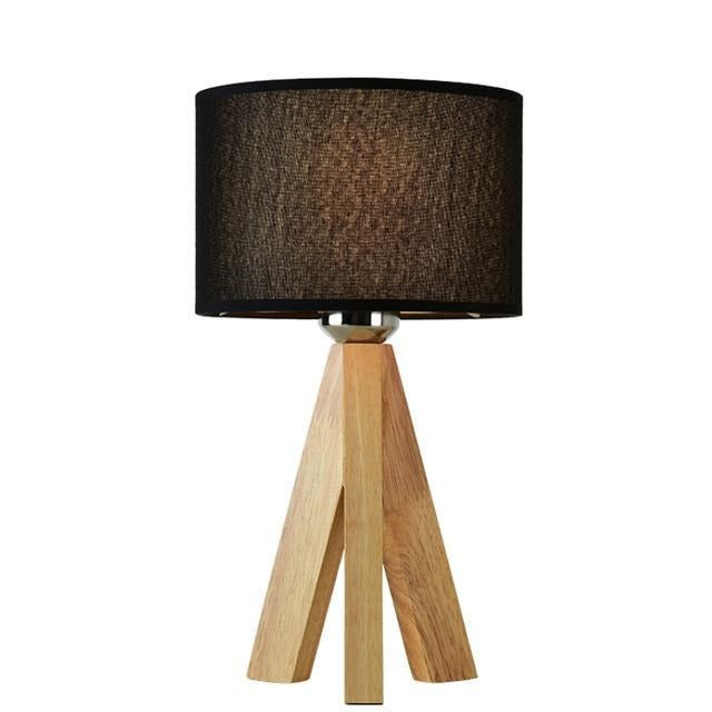 Lizbeth tafellamp met houten driepoot – productfoto 4