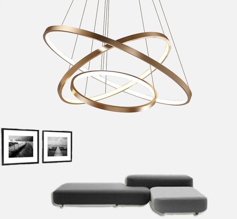 Moderne ronde ringkroonluchter – detailfoto 5