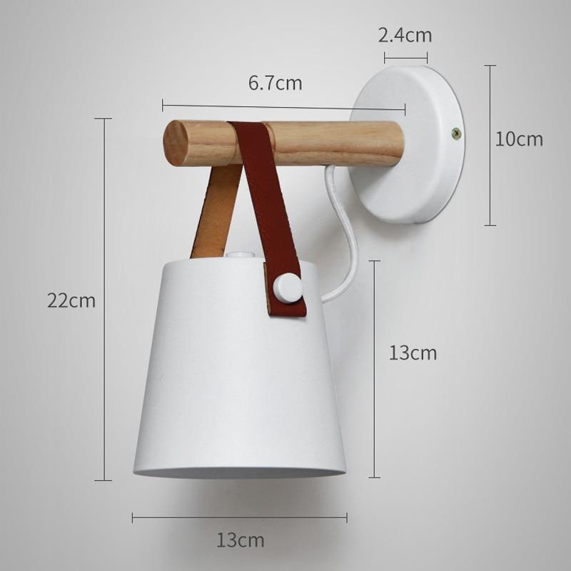 Noordse Houten Hangende Wandlamp