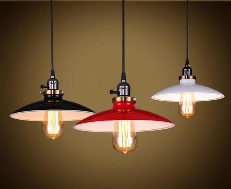 Zelus Vintage Retro Metalen Hanglamp met Kap