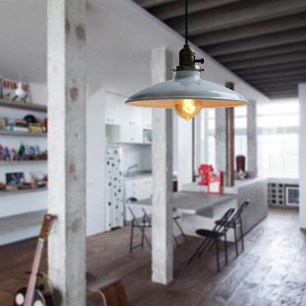 Zelus Vintage Retro Metalen Hanglamp met Kap