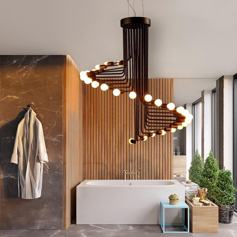 Ava – Moderne Scandinavische spiraalkroonluchter – detailfoto 3