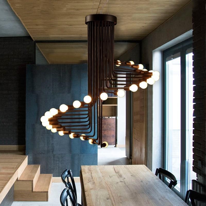 Ava – Moderne Scandinavische spiraalkroonluchter – detailfoto 5