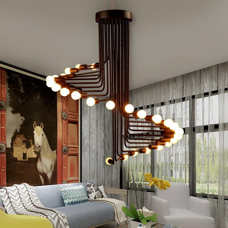 Ava – Moderne Scandinavische spiraalkroonluchter – detailfoto 4