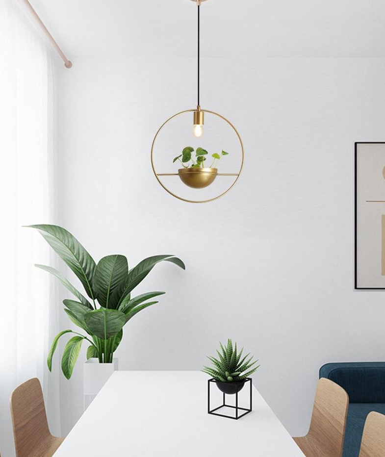 Althea Moderne Scandinavische hanglamp met plantenbak