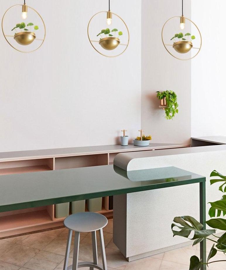 Althea Moderne Scandinavische hanglamp met plantenbak